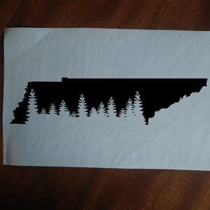 Tennessee State 7" inch long Decal Sticker for Cars, Trucks, Widows and more